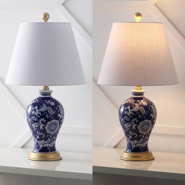 Grace 24" Floral LED Table Lamp - JONATHAN Y